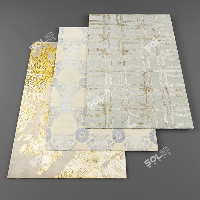 High-Resolution Carpets Pack 3D model image 1