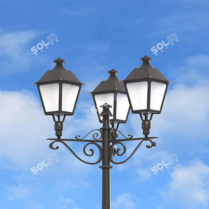 Brighton Street Lamp 3D model image 10