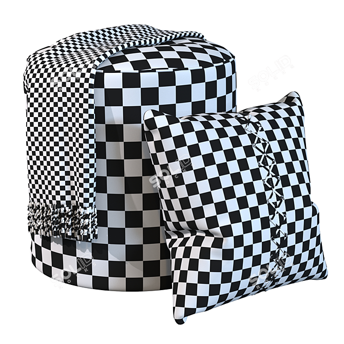 Comfort Zone: Loft Ottoman 3D model image 7