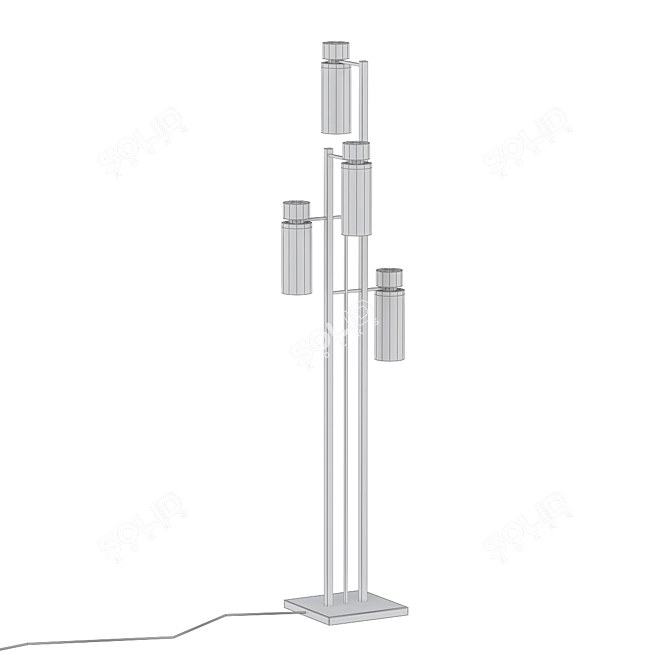 Elegant Illumination: OSMAN 4-Light Floor Lamp 3D model image 2