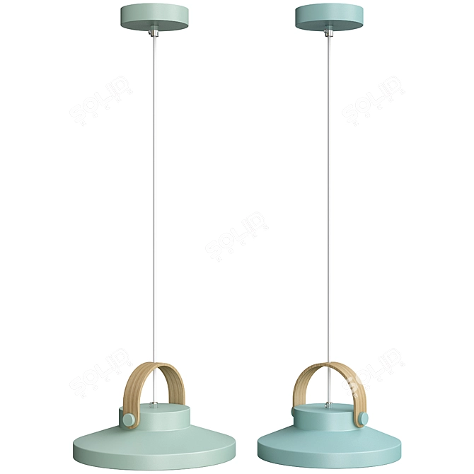 Anzazo Clutch Flat: Sleek and Stylish Suspension Light 3D model image 2