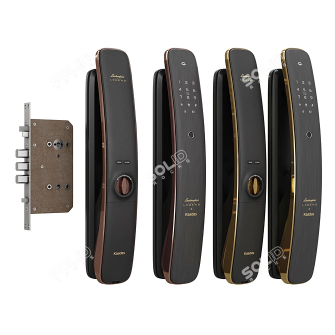 Luxury Lamborghini K13W Smart Lock 3D model image 2