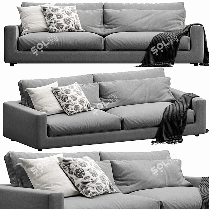 Modern Linteloo Studio Sofa | Sleek Design 3D model image 1