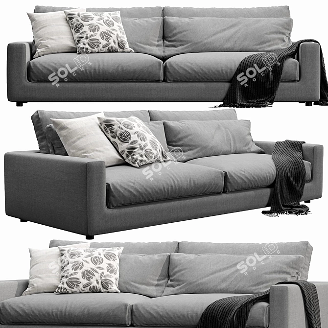 Modern Linteloo Studio Sofa | Sleek Design 3D model image 2