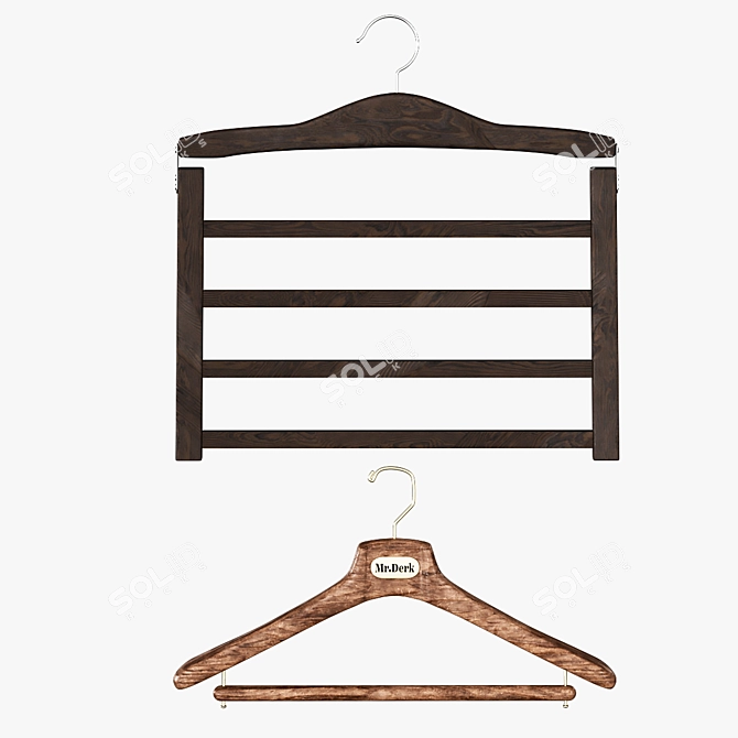 Modern N4 Hangers Set (2-Pack) 3D model image 1