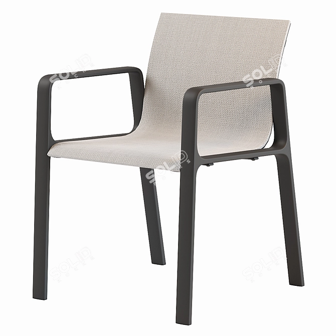Modern Parklife Chair by Jasper Morrison 3D model image 1