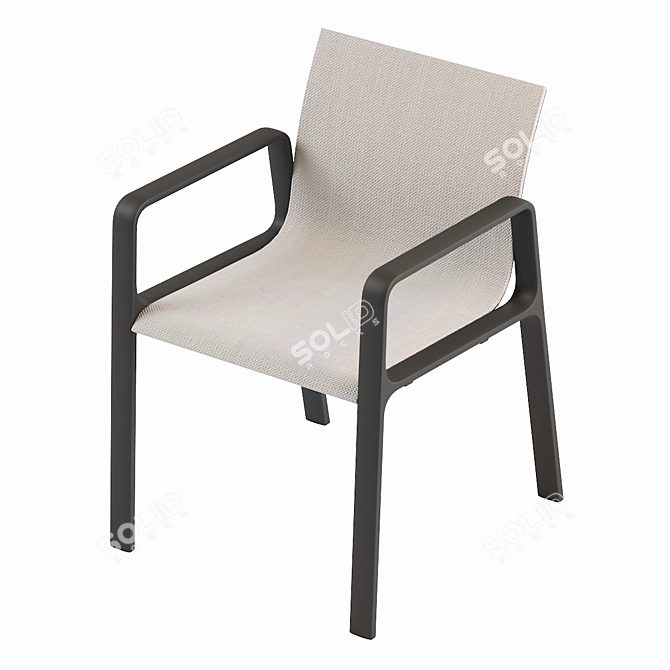 Modern Parklife Chair by Jasper Morrison 3D model image 2