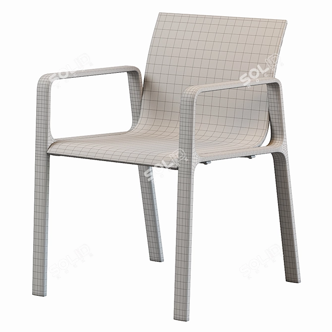 Modern Parklife Chair by Jasper Morrison 3D model image 5