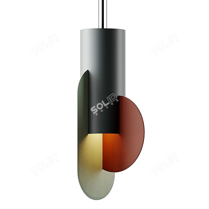 Minimalist Pendant Light NOOM Suprematic CS1 3D model image 4