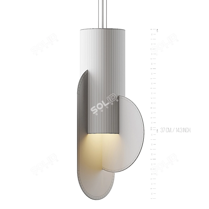 Minimalist Pendant Light NOOM Suprematic CS1 3D model image 5