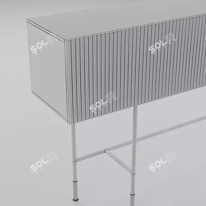 Sleek Storage Solution 3D model image 4