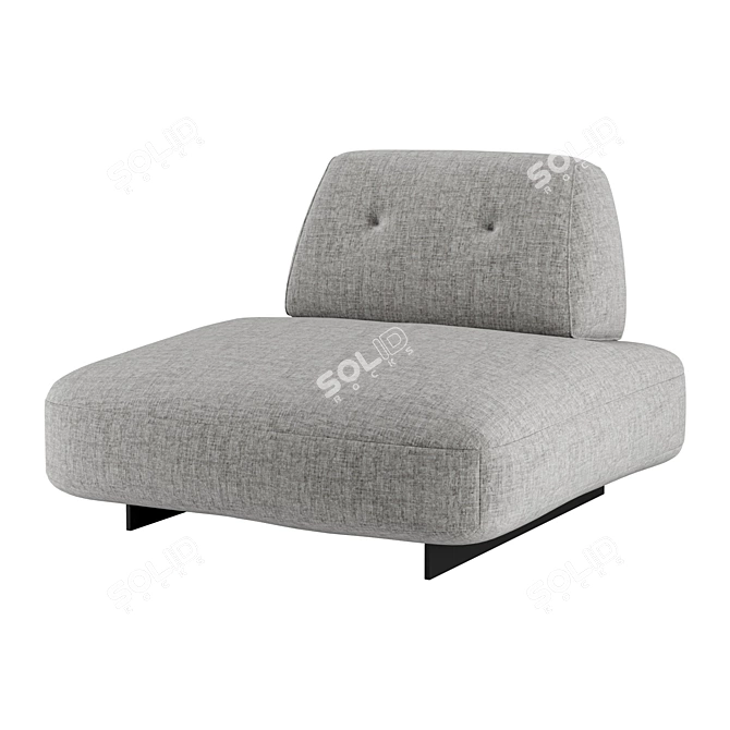 Elegant Lago Sand Sofa: Timeless Style 3D model image 7