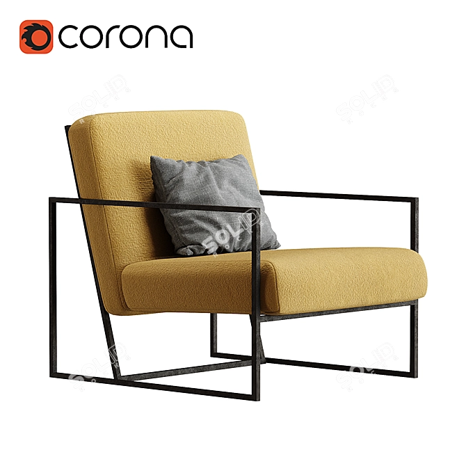 Acapulco Armchair- Trendy Comfort 3D model image 8