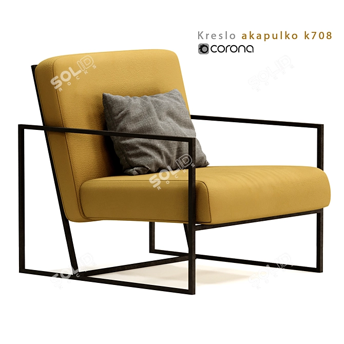 Acapulco Armchair- Trendy Comfort 3D model image 5
