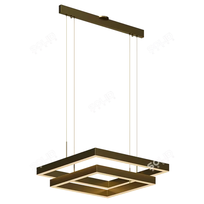 Prometheus Square Pendant Light 3D model image 2