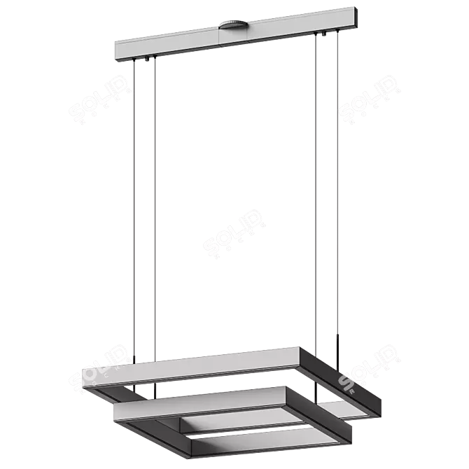 Prometheus Square Pendant Light 3D model image 3
