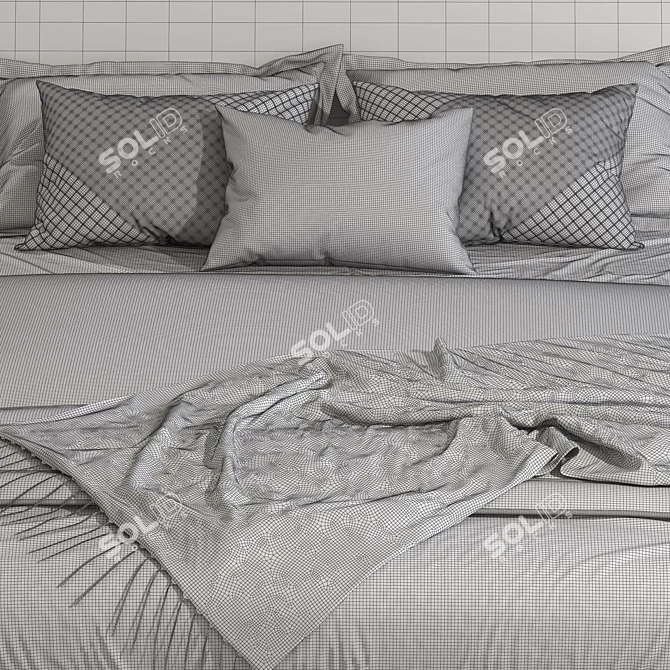 Luxury Dream Bed 3D model image 5