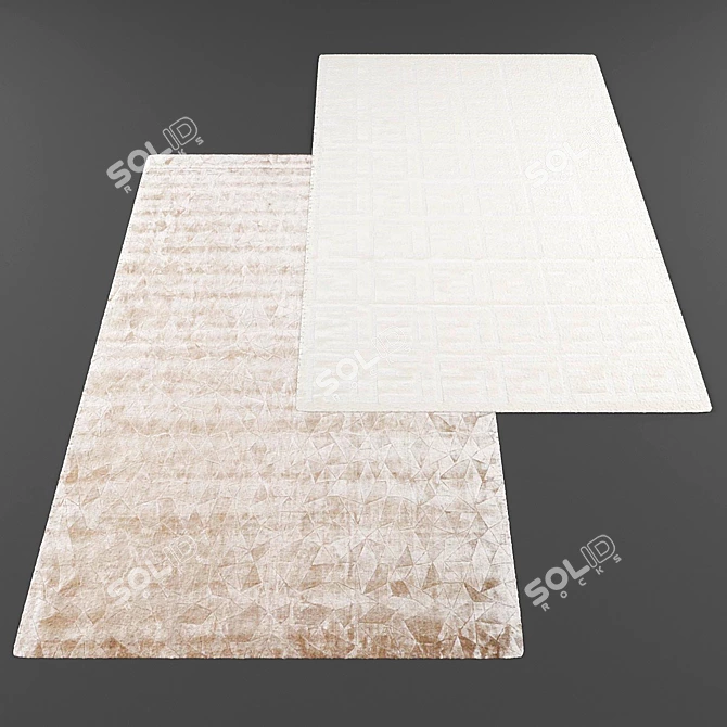 Title: Modern Style Rug Collection 3D model image 2