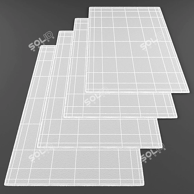 Title: Modern Style Rug Collection 3D model image 4