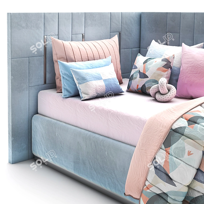 Light and Comfy Day Bed 3D model image 2