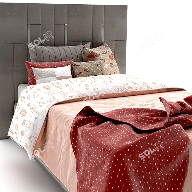 Light and Comfy Day Bed 3D model image 3