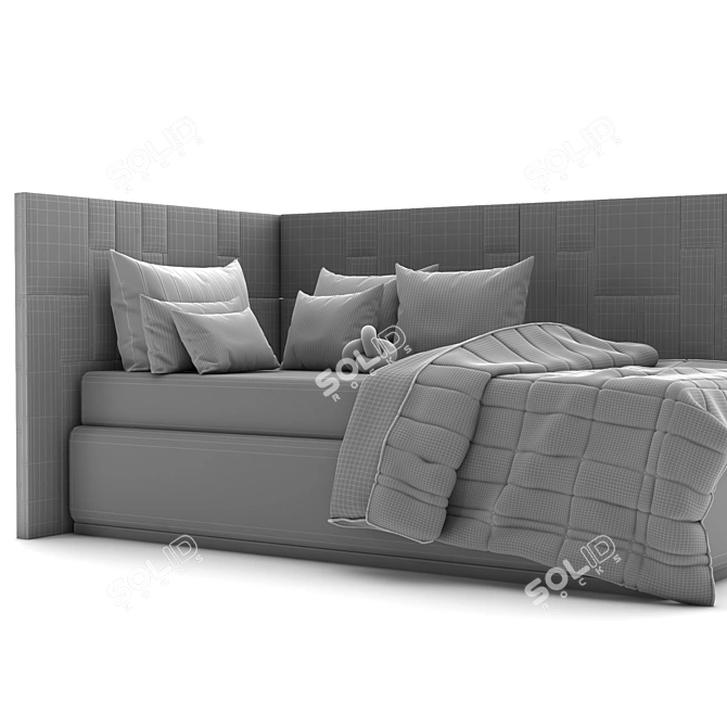 Light and Comfy Day Bed 3D model image 4