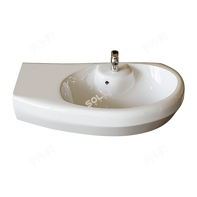 Title: Roca Dama Senso Compacto Washbasin 3D model image 1