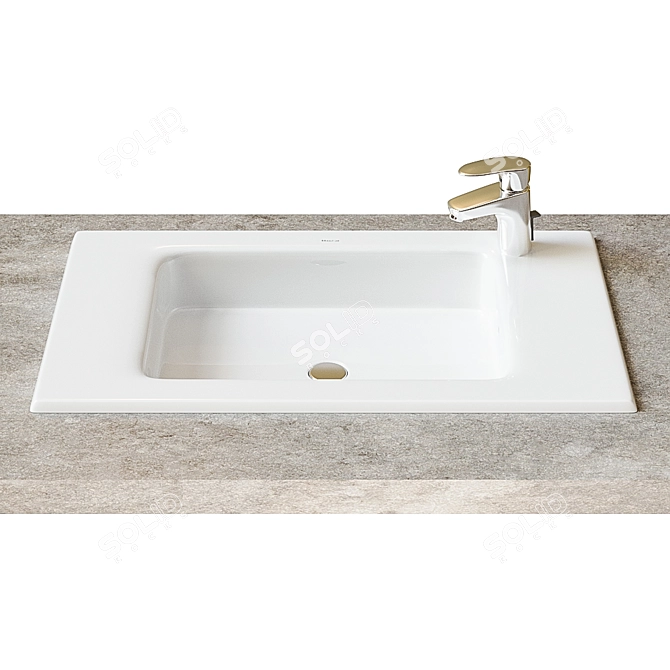 Roca Debba Unik Washbasin 60x36 cm - Furniture Essential 3D model image 1