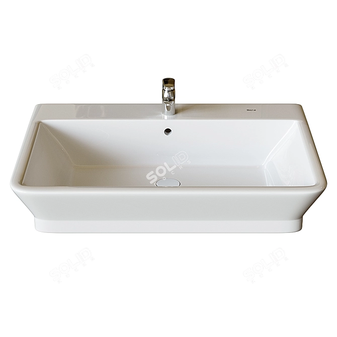 Roca The Gap Wall-Hung Washbasin 3D model image 1