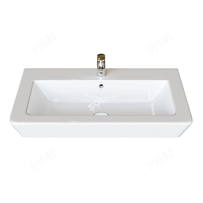 Modern Roca Washbasin Set 3D model image 3