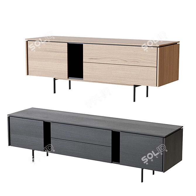 Salu TV Cabinets: Sleek and Sophisticated 3D model image 2