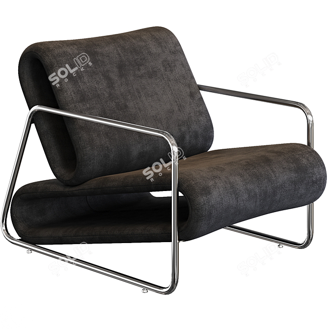 1970 Percival Lafer Prototype Lounge Chair 3D model image 1