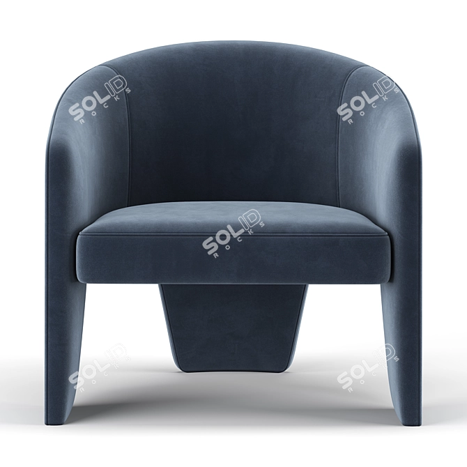 Fae Accent Chair: A Cozy Addition to Any Space 3D model image 3