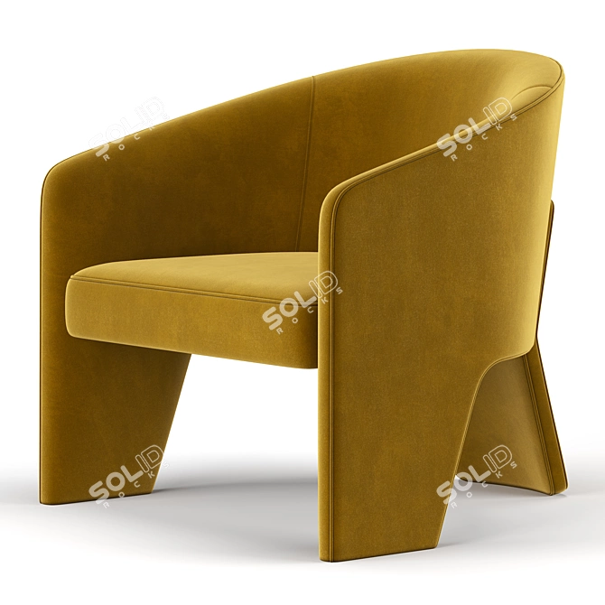 Fae Accent Chair: A Cozy Addition to Any Space 3D model image 4