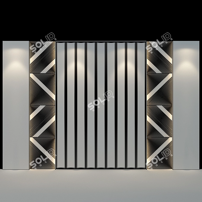 Artistic Wall Panel No.22 3D model image 2