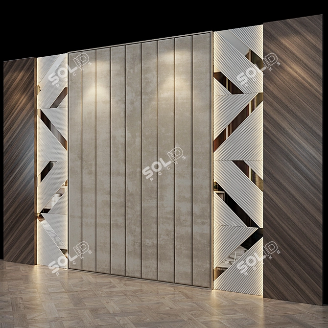 Artistic Wall Panel No.22 3D model image 3