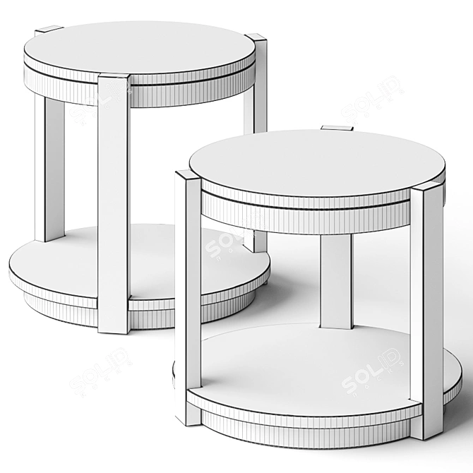 Contemporary Parker Coffee Tables 3D model image 2