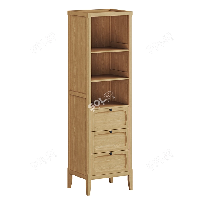 Eugénie Shelving Unit: Stylish Storage Solution 3D model image 1