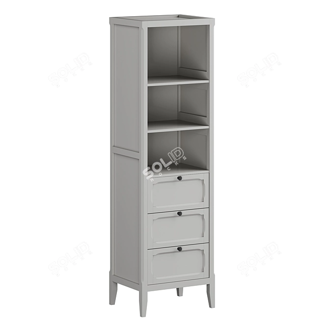 Eugénie Shelving Unit: Stylish Storage Solution 3D model image 2