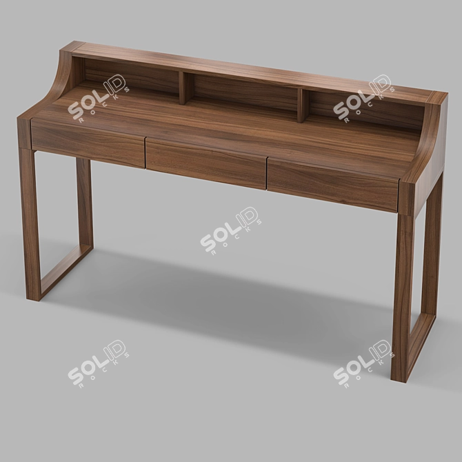 ZARAGOZA Writing Desk: Modern, Sleek Design 3D model image 1