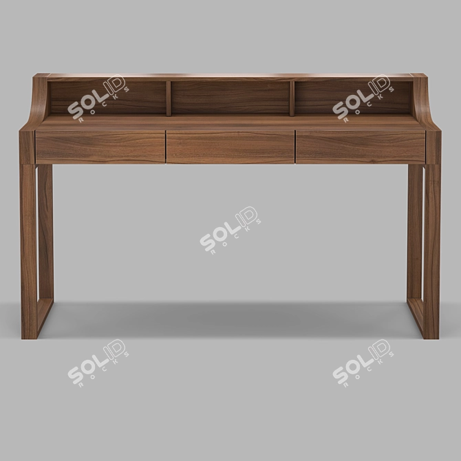 ZARAGOZA Writing Desk: Modern, Sleek Design 3D model image 2