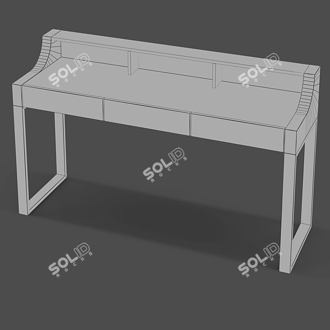 ZARAGOZA Writing Desk: Modern, Sleek Design 3D model image 3