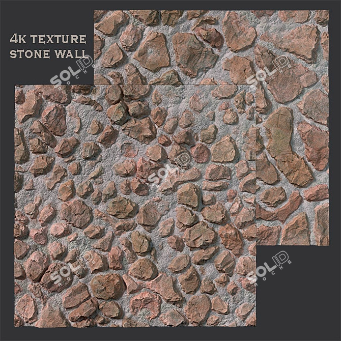 2-in-1 Stone Tiles: Perfect Texture 3D model image 1