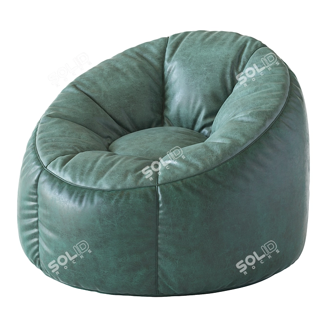 Cozy Comfy Bean Bag Chair 3D model image 4