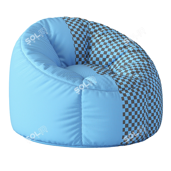 Cozy Comfy Bean Bag Chair 3D model image 5