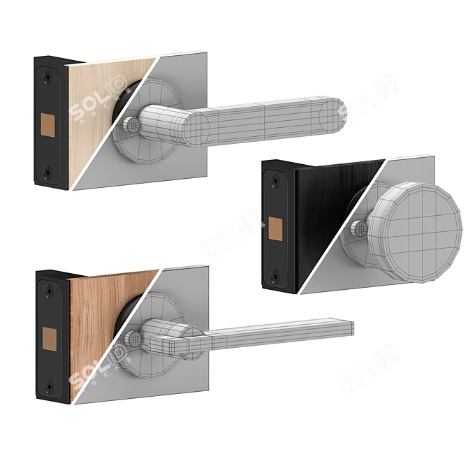 Aladin Swing Plain 03: Sleek and Sophisticated Door by Glas Italia 3D model image 3