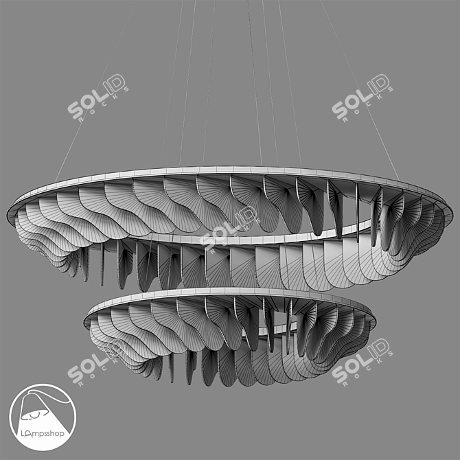 Modern Chandelier Lights | LampsShop 3D model image 2