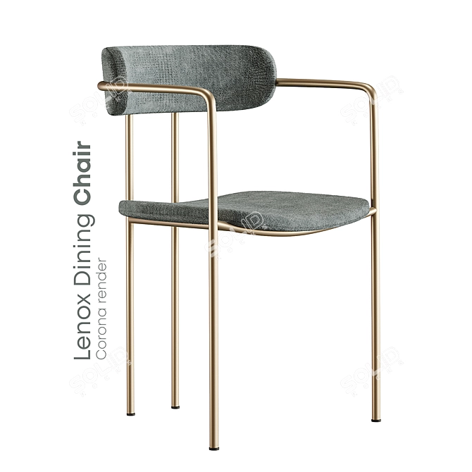 Elegant Lenox Dining Chair: Modern and Stylish 3D model image 1