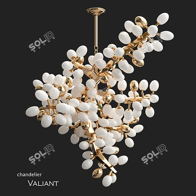 Elegant Valiant Vertical Light 3D model image 1