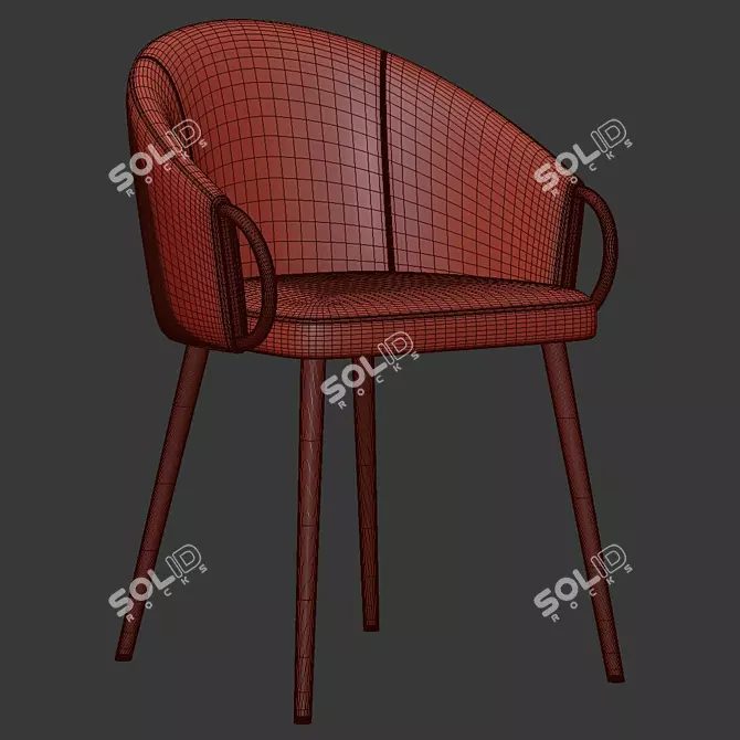 Elegant ErgoChair: Salyer 3D model image 5